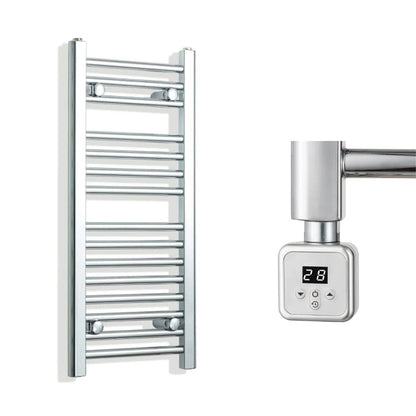 300mm Wide Electric Towel Radiator Chrome in Chrome Finish