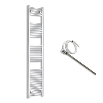 300mm Wide Electric Towel Radiator Chrome in Chrome Finish