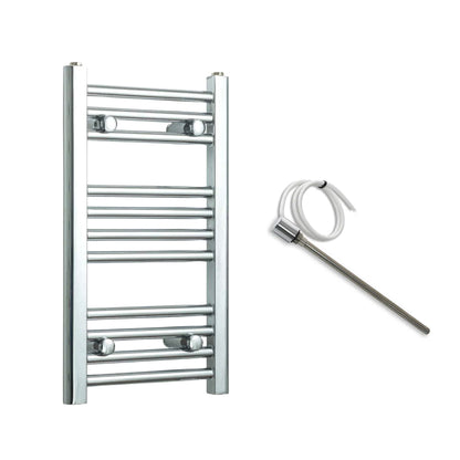 300mm Wide Electric Towel Radiator Chrome in Chrome Finish