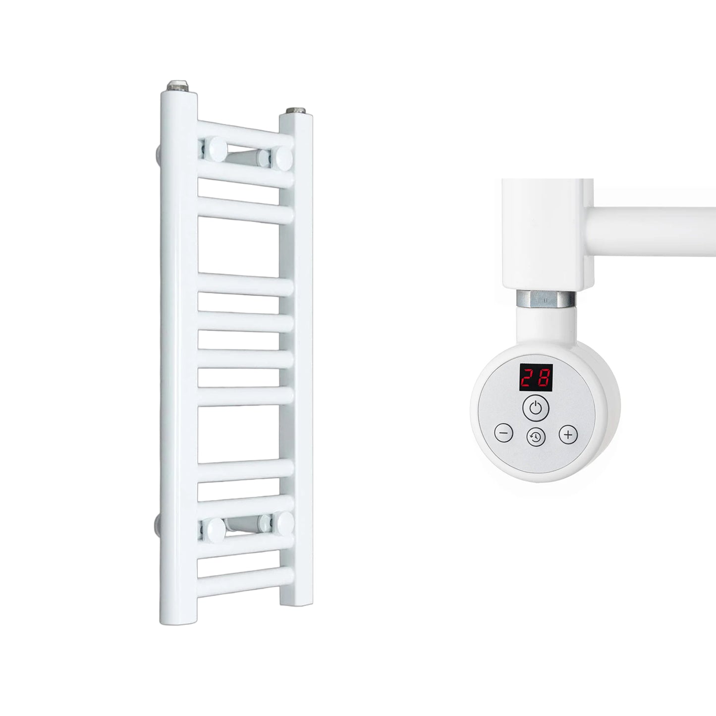 500mm Wide Electric Towel Radiator White