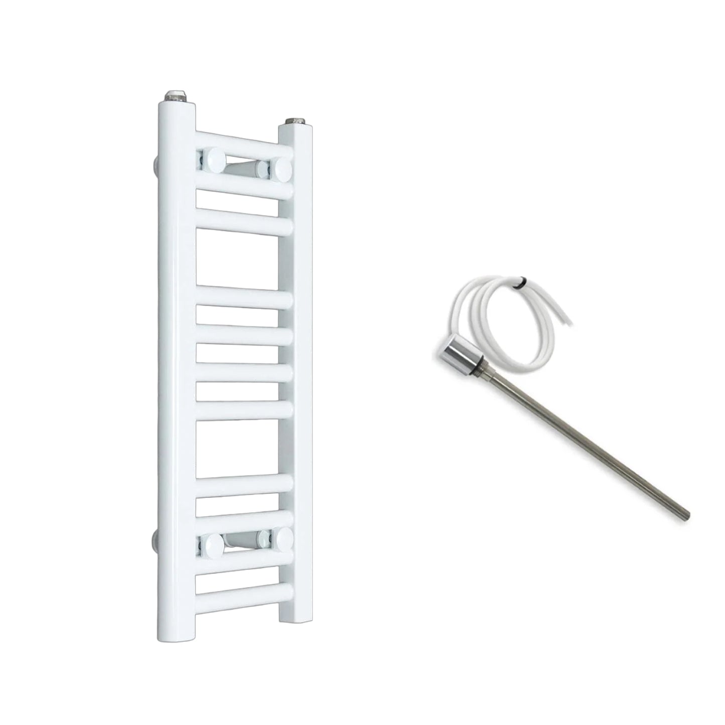 400mm Wide Electric Towel Radiator White