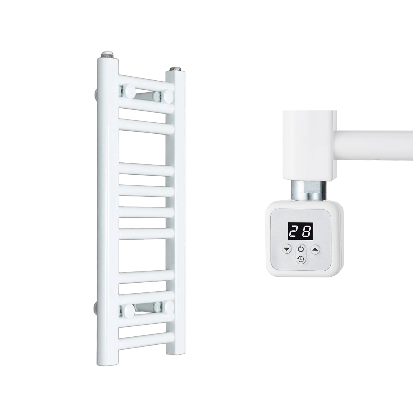 300mm Wide Electric Towel Radiator White