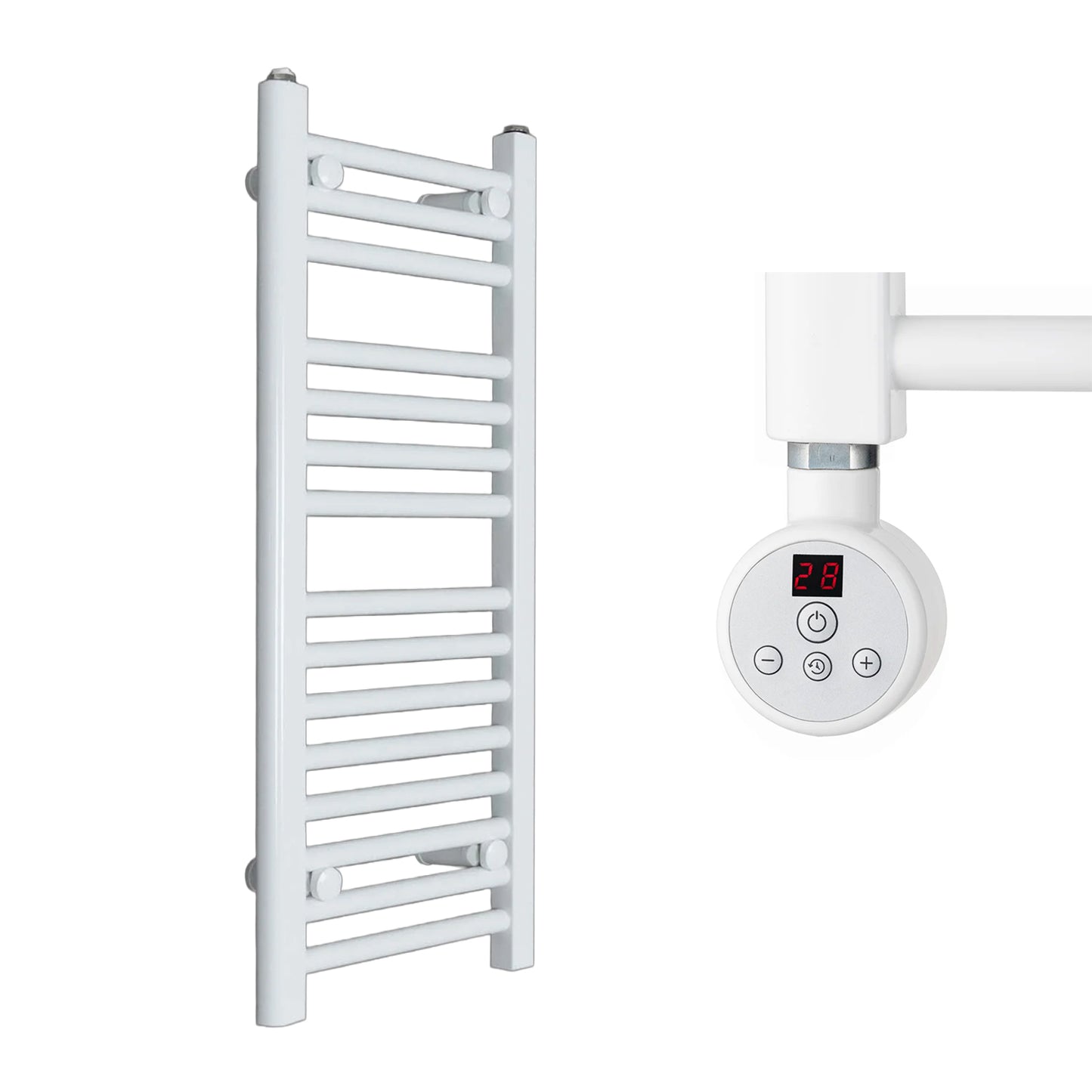 500mm Wide Electric Towel Radiator White