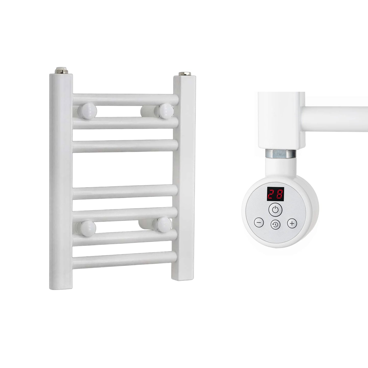 400mm Wide Electric Towel Radiator White