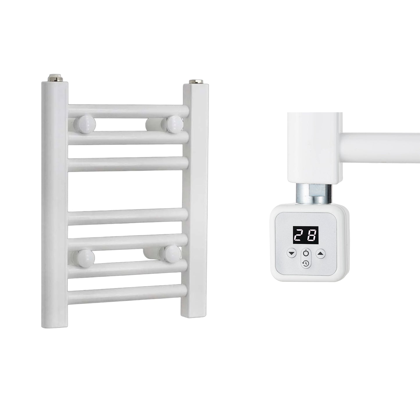 400mm Wide Electric Towel Radiator White