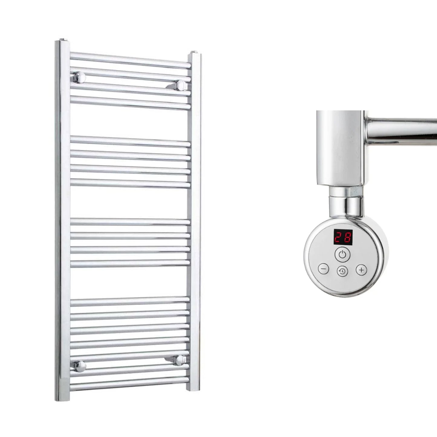 500mm Wide Electric Towel Radiator Chrome