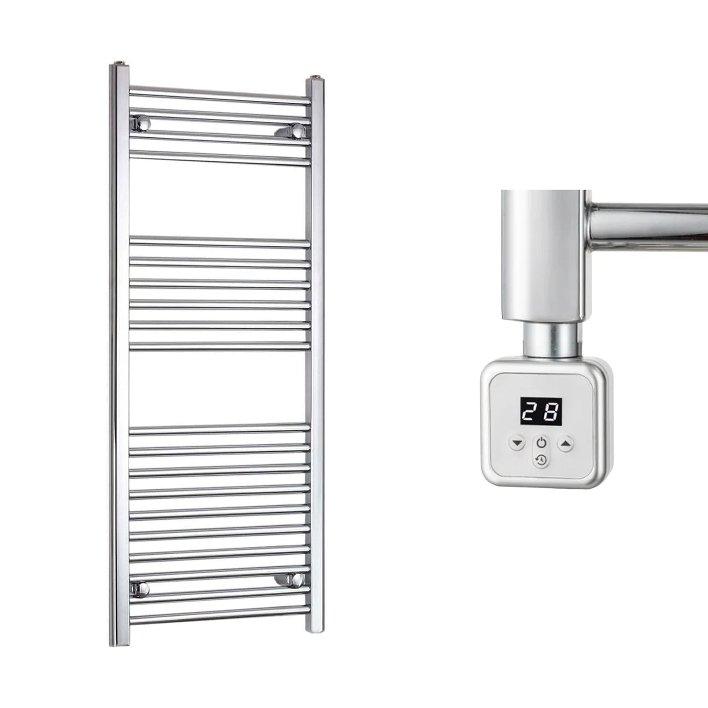 500mm Wide Electric Towel Radiator Chrome