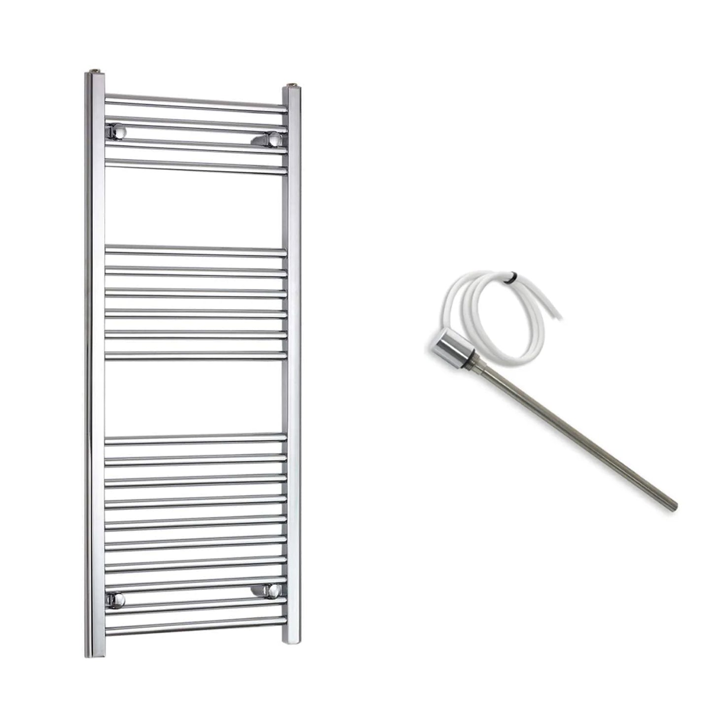 500mm Wide Electric Towel Radiator Chrome