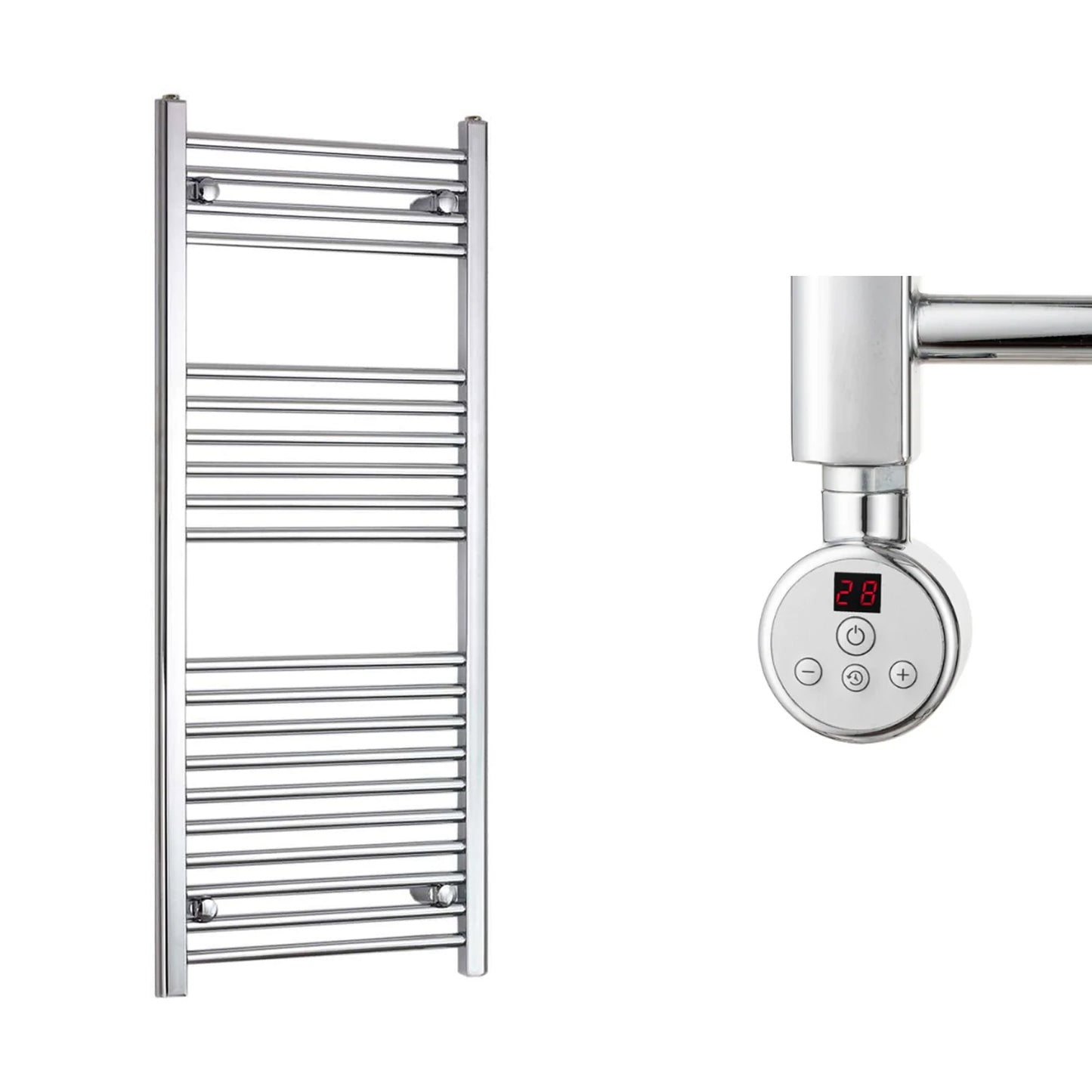 500mm Wide Electric Towel Radiator Chrome
