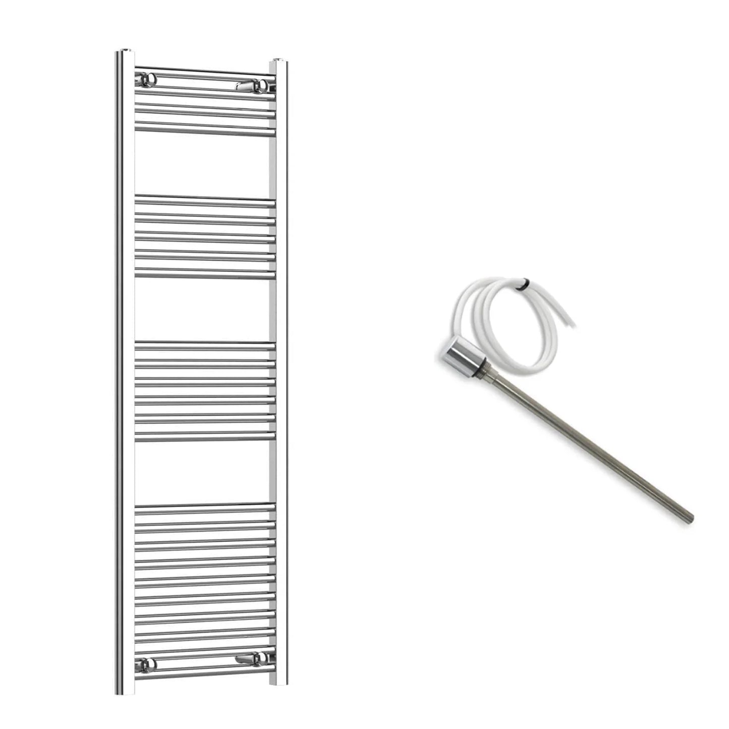 500mm Wide Electric Towel Radiator Chrome