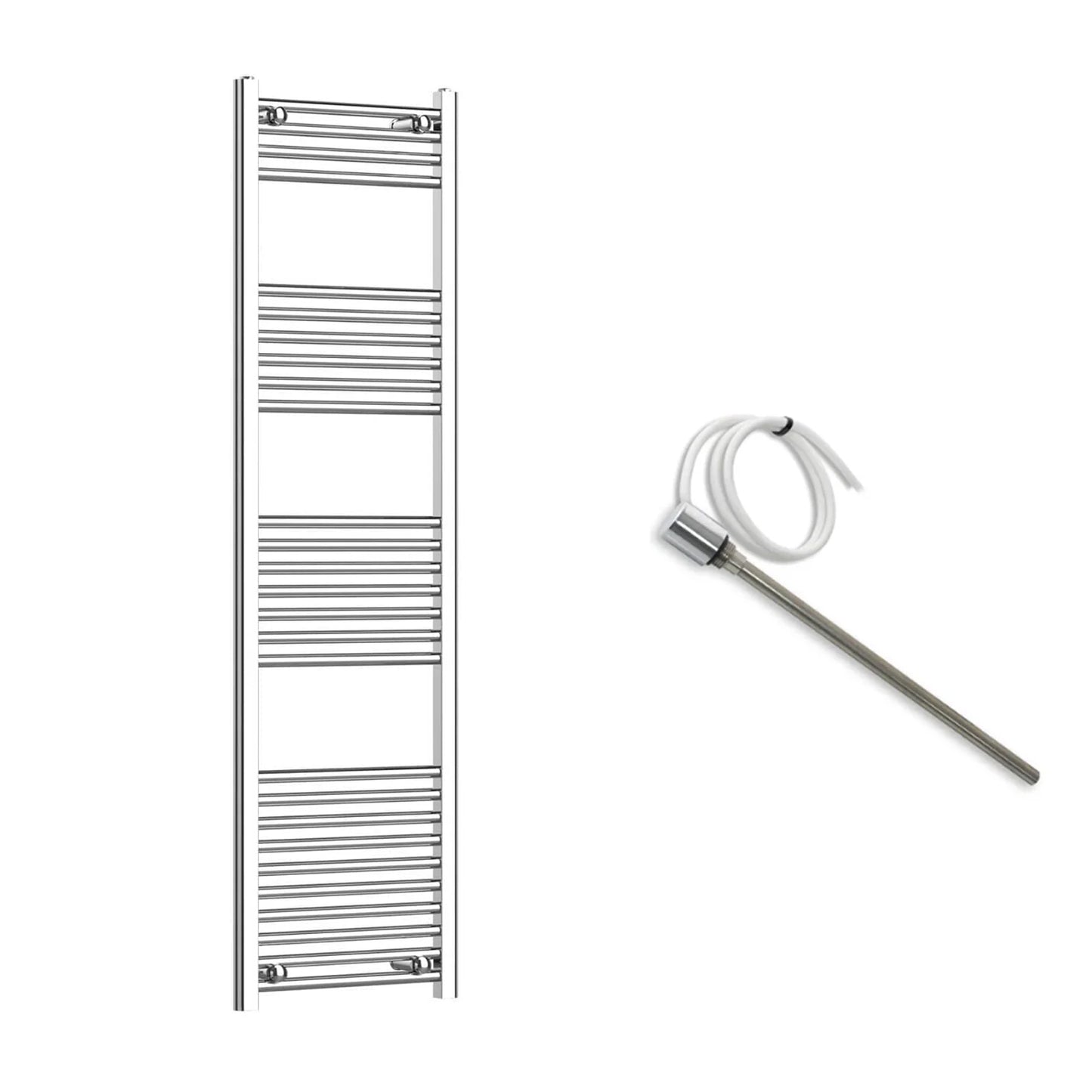 500mm Wide Electric Towel Radiator Chrome