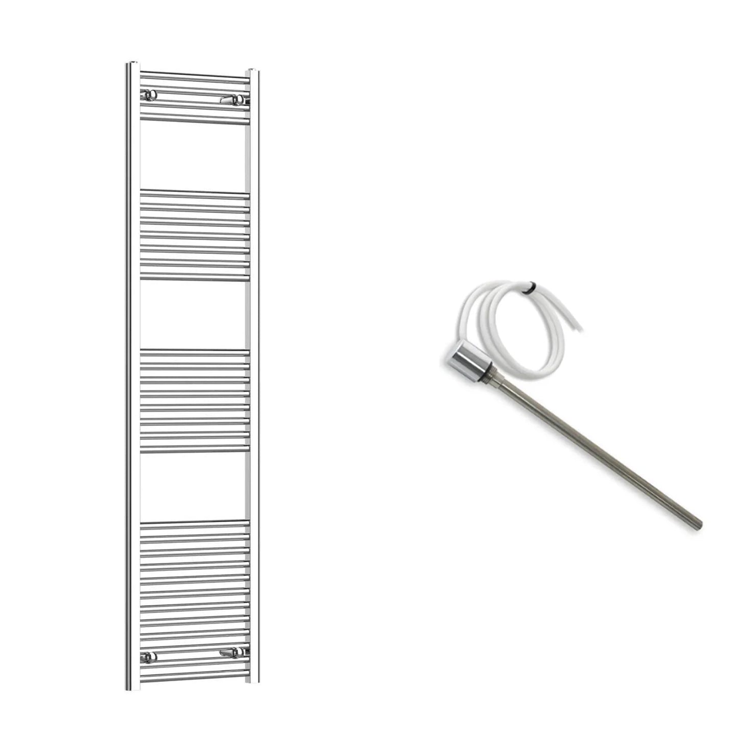 500mm Wide Electric Towel Radiator Chrome