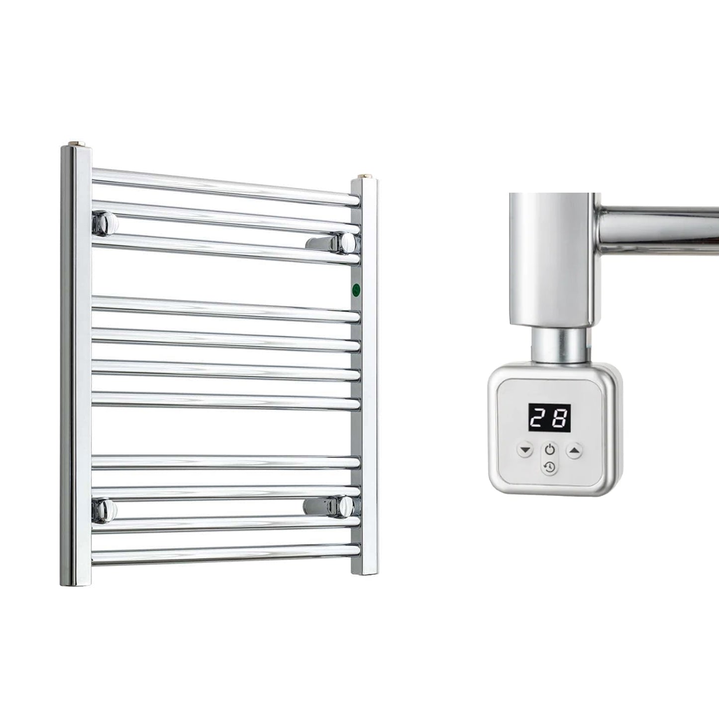 500mm Wide Electric Towel Radiator Chrome