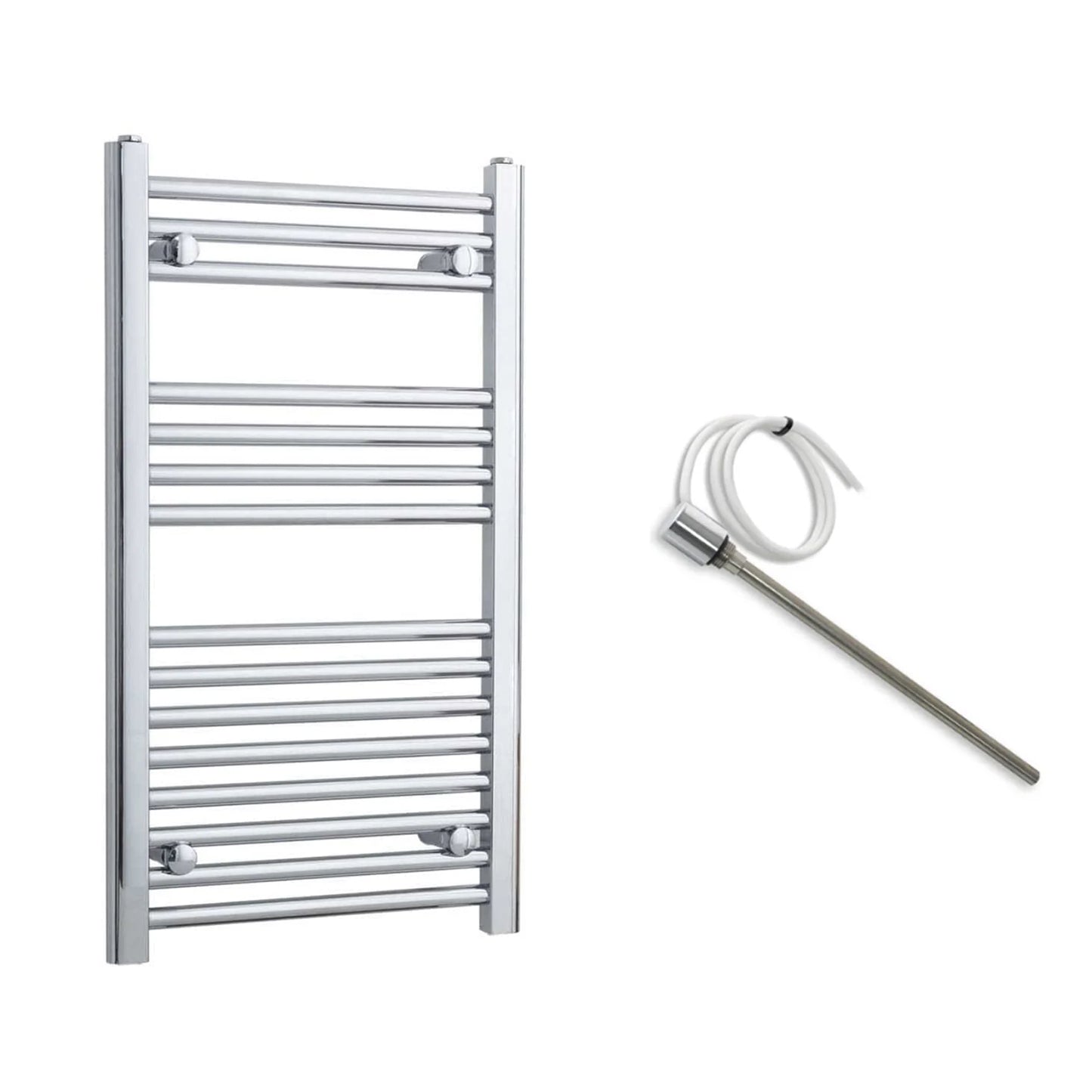 500mm Wide Electric Towel Radiator Chrome