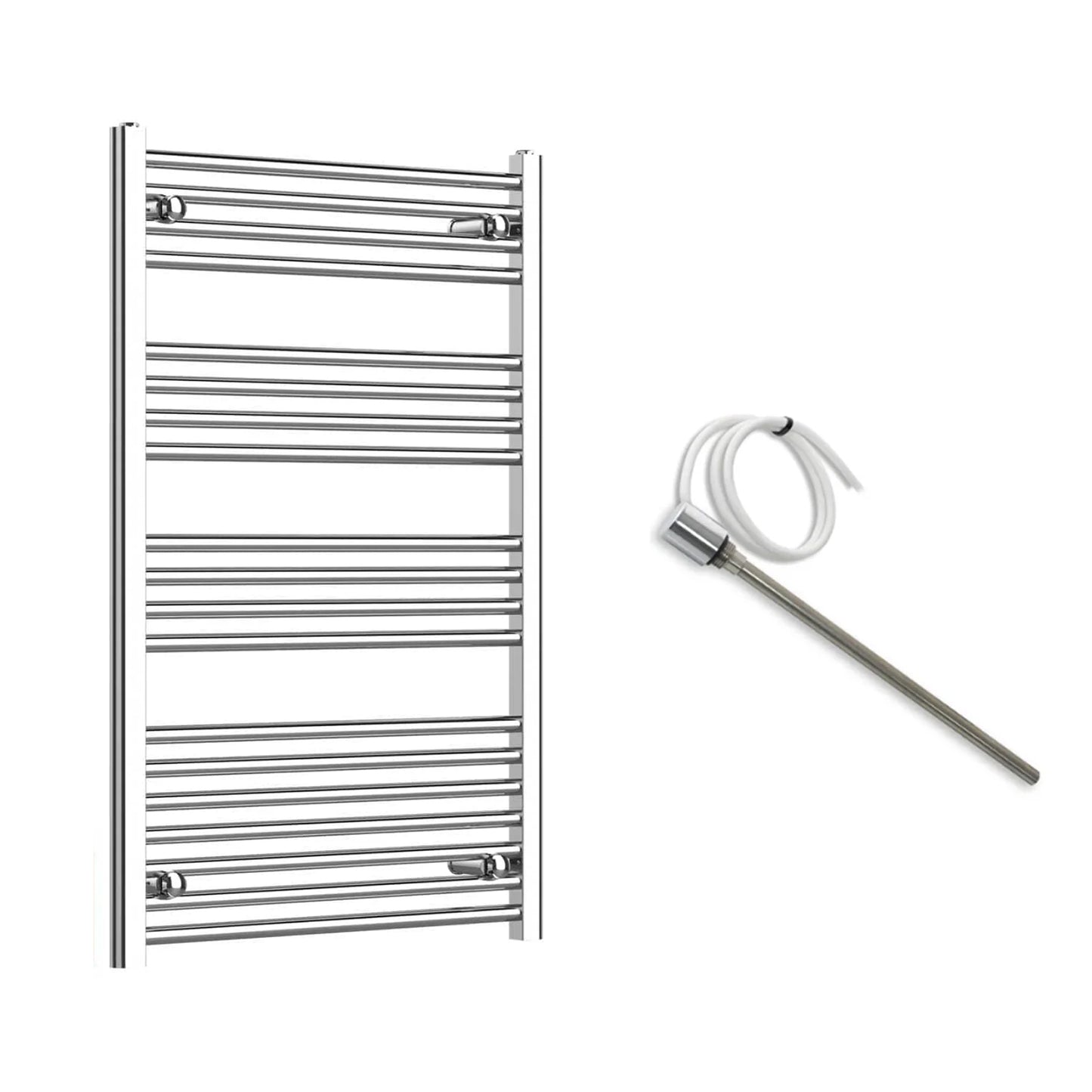 600mm Wide Electric Towel Radiator Chrome