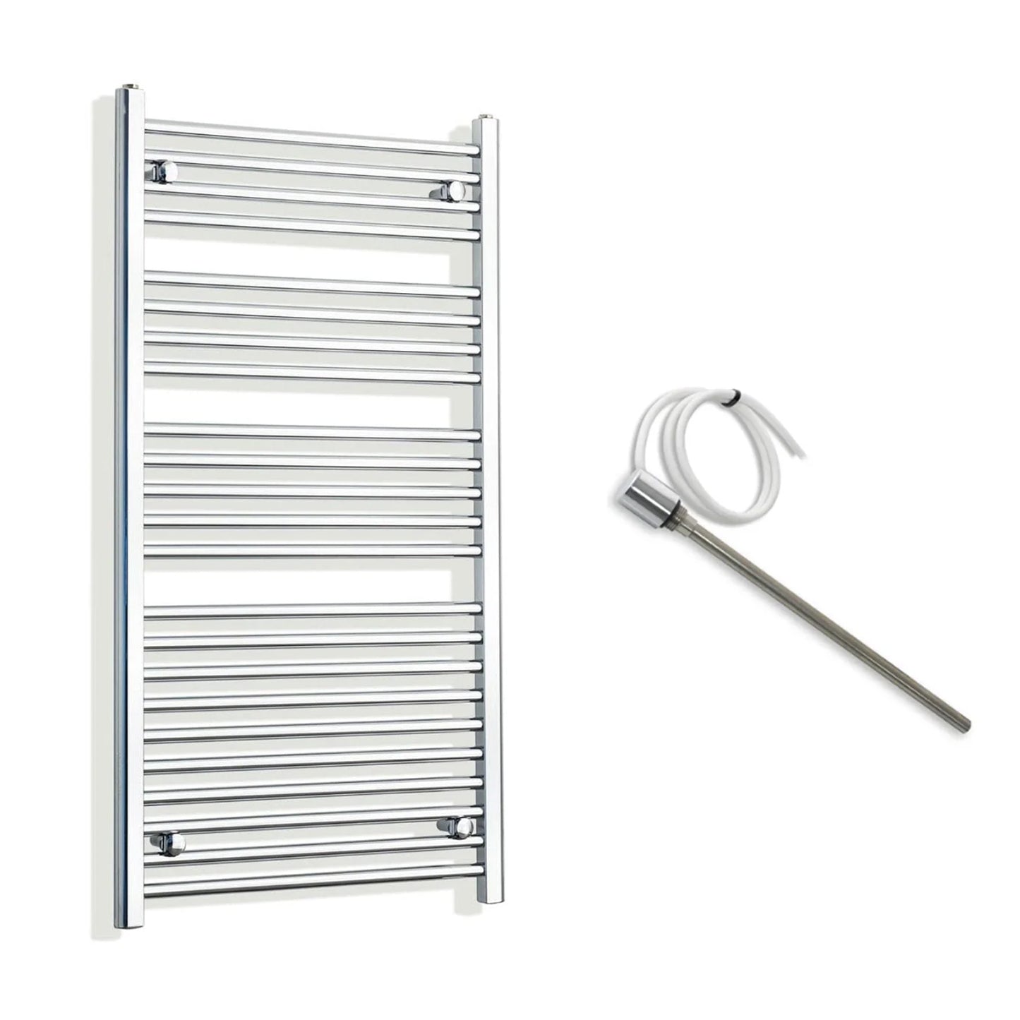 600mm Wide Electric Towel Radiator Chrome