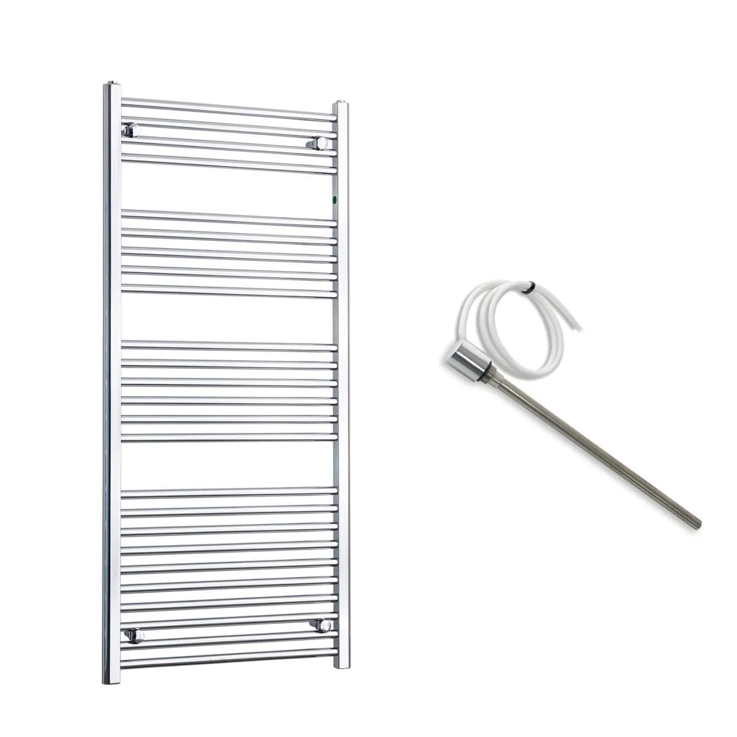 600mm Wide Electric Towel Radiator Chrome