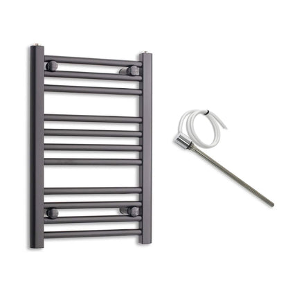 400mm Wide Electric Towel Radiator Black