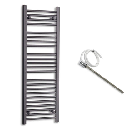 400mm Wide Electric Towel Radiator Black