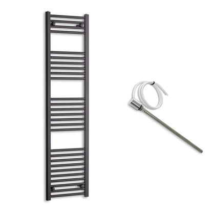 400mm Wide Electric Towel Radiator Black