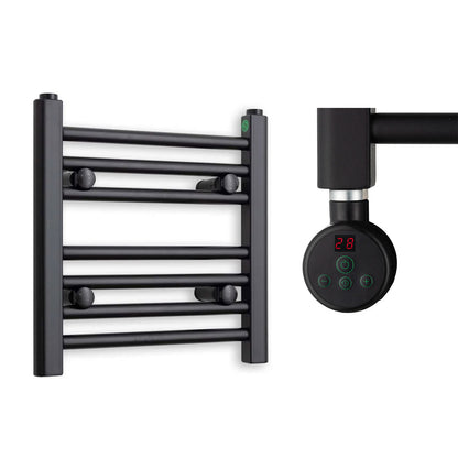 400mm Wide Electric Towel Radiator Black