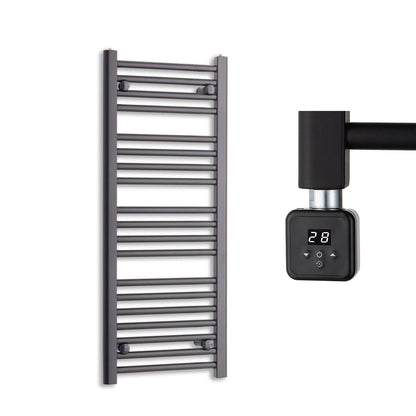 400mm Wide Electric Towel Radiator Black