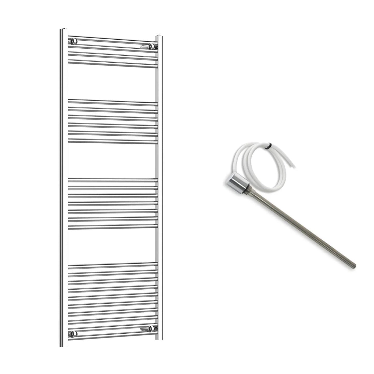 600mm Wide Electric Towel Radiator Chrome