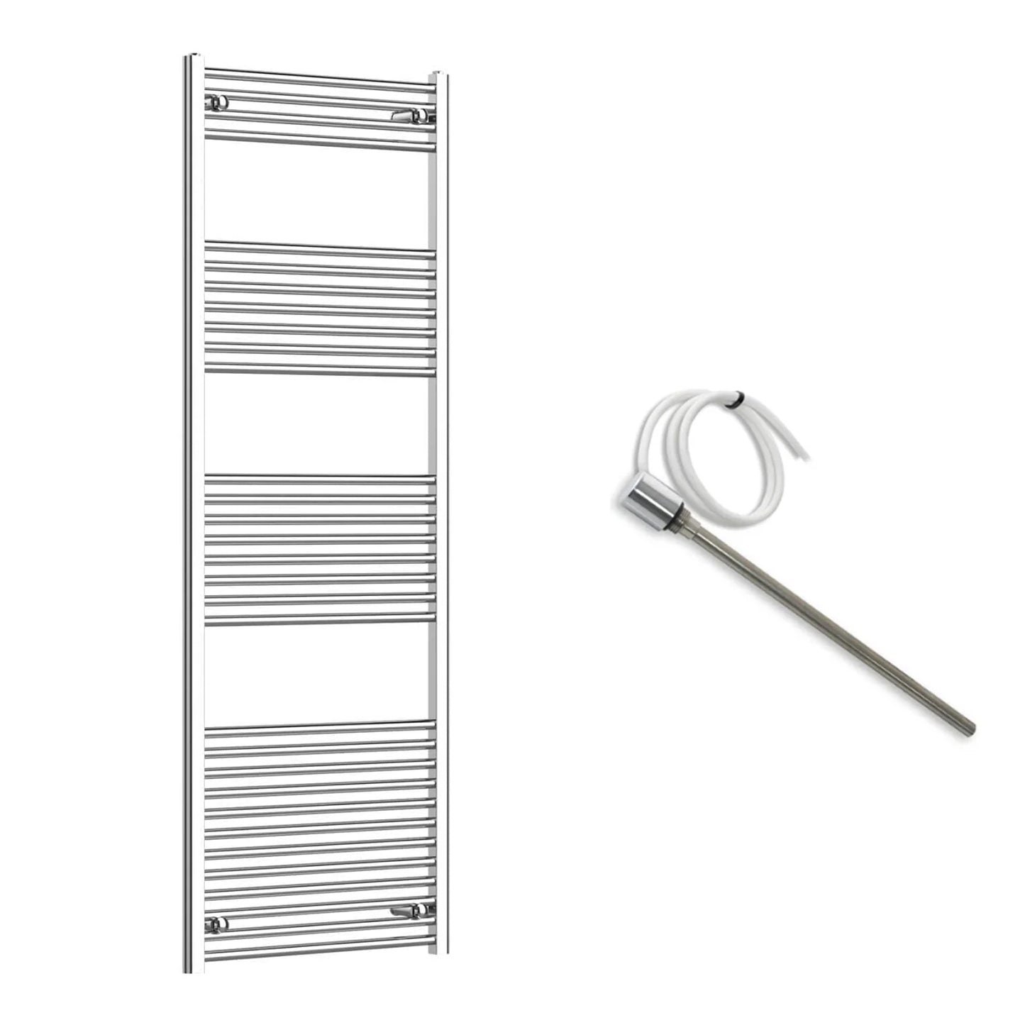 600mm Wide Electric Towel Radiator Chrome