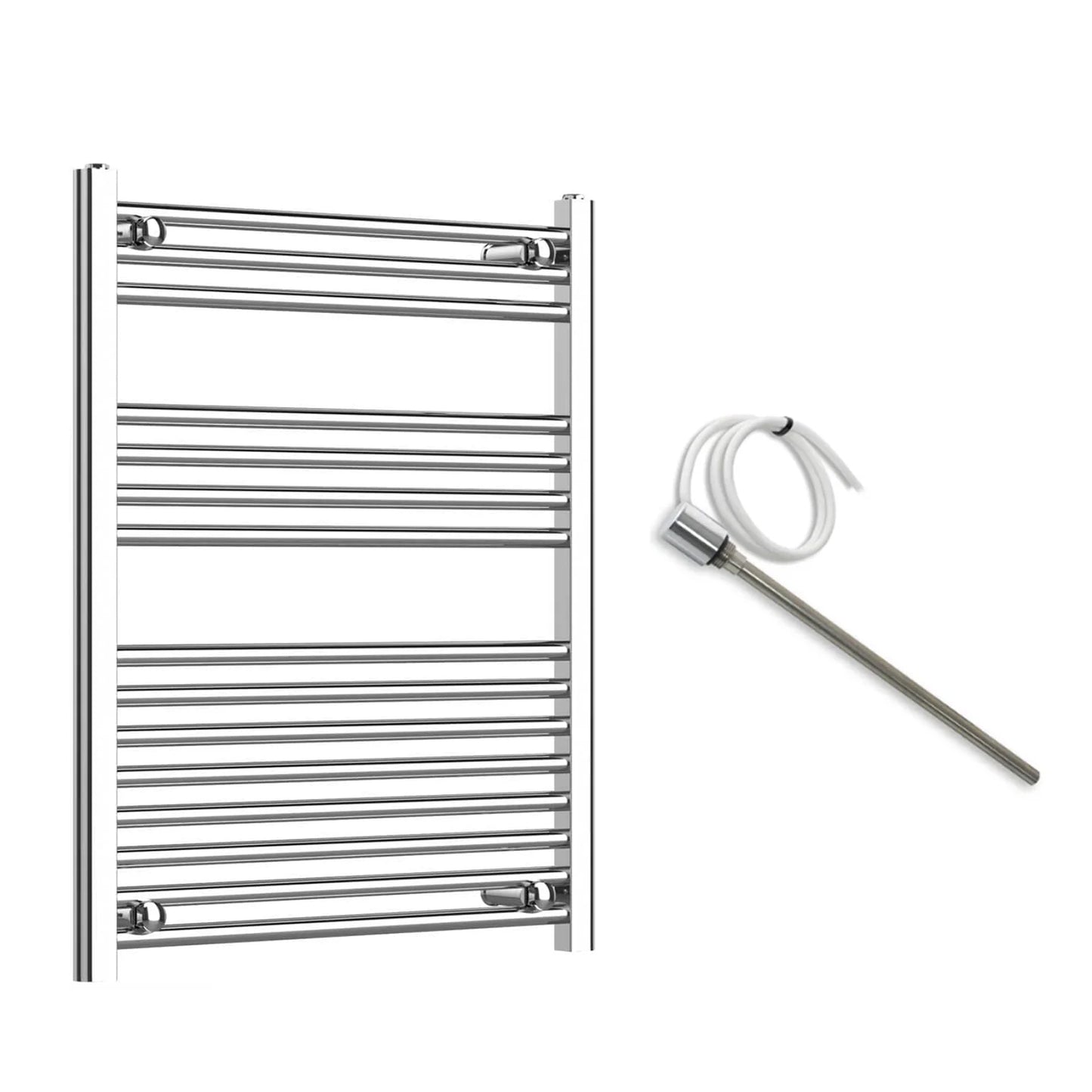 600mm Wide Electric Towel Radiator Chrome