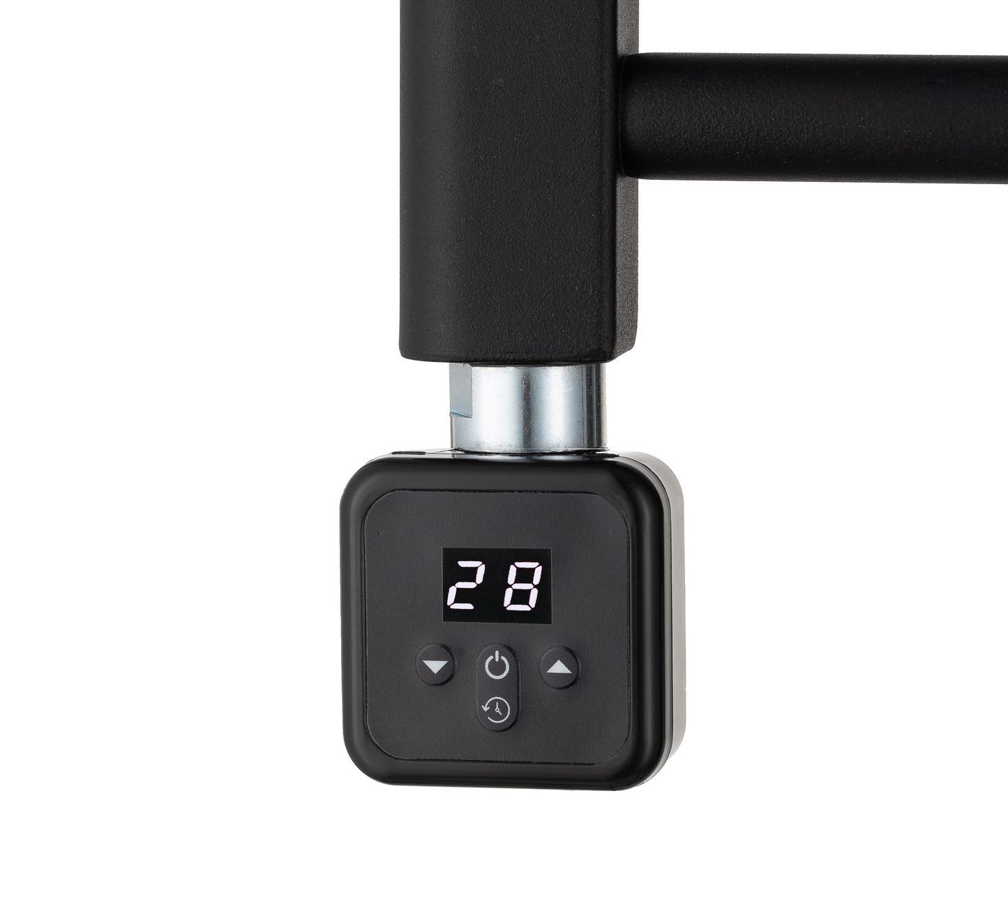 Digital SQ Thermostatic Heating Element – Built-in Timer & External Timer Compatible in Matt Black Finish