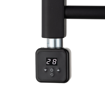 Digital SQ Thermostatic Heating Element – Built-in Timer & External Timer Compatible in Matt Black Finish