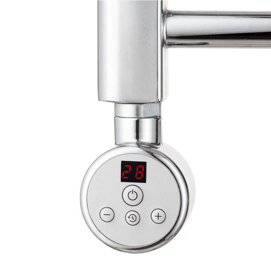 Ecoradco Sun Digital Element - Digital Towel Radiator Control Unit in Chrome Finish