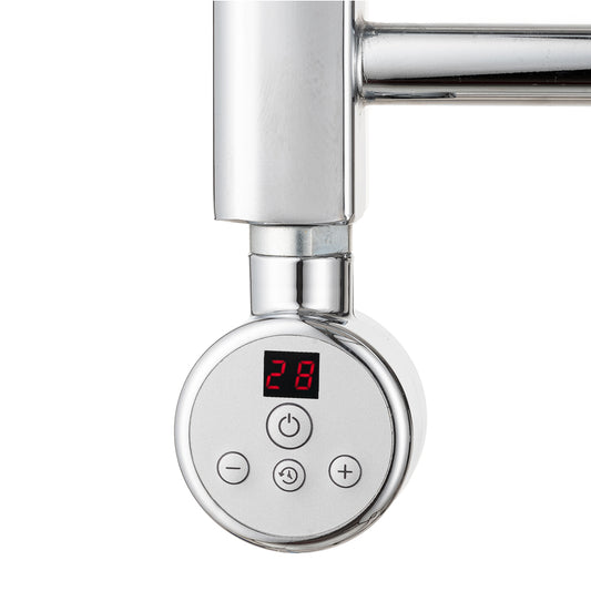 Ecoradco Sun Digital Element - Digital Towel Radiator Control Unit in Chrome Finish