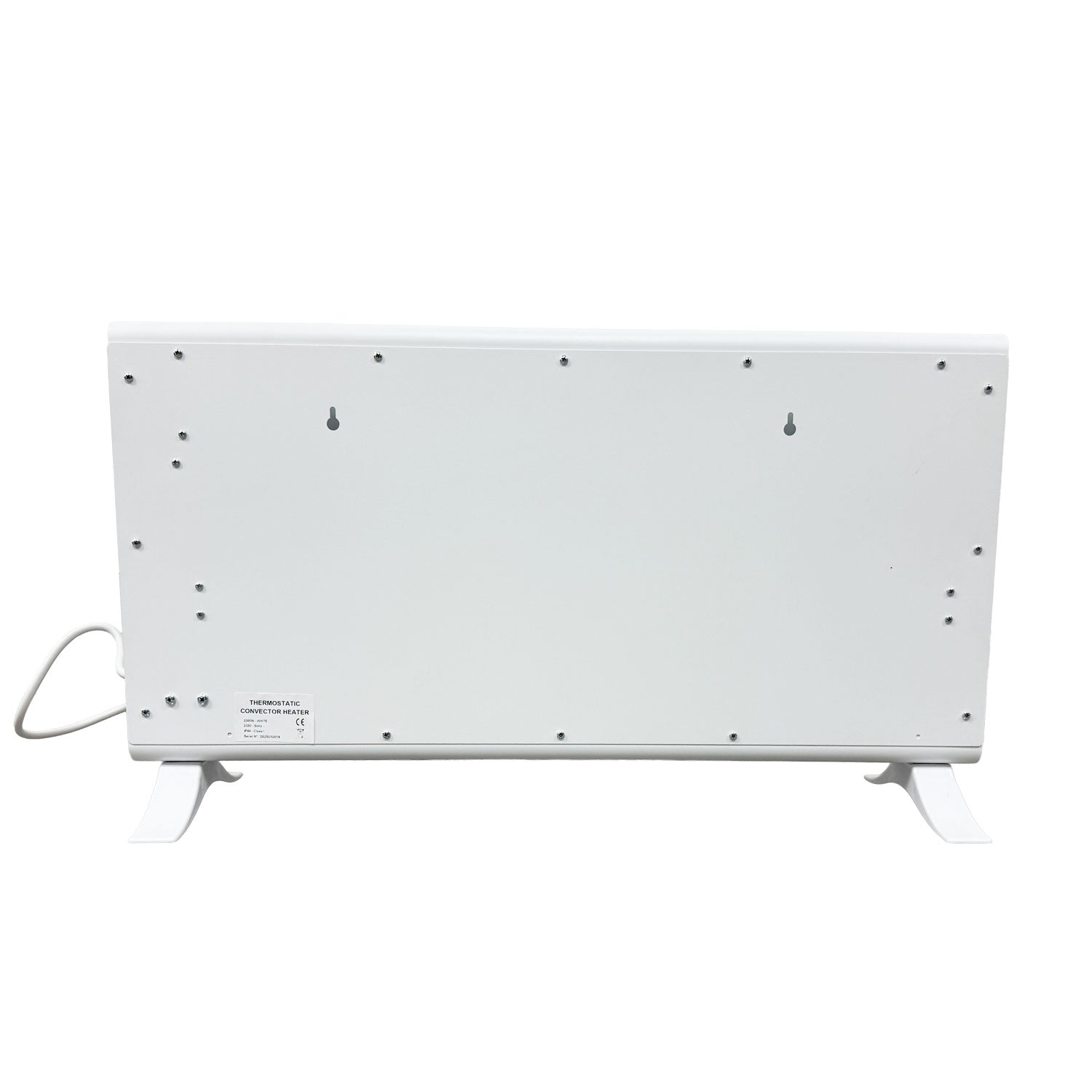 Ecoradco Convector Electric Radiator With Thermostatic Control - Multiple Rear Views