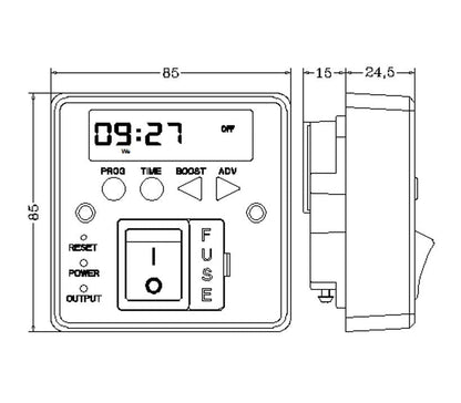 Electric Towel Rail Digital Timer: Programmable Timerswitch