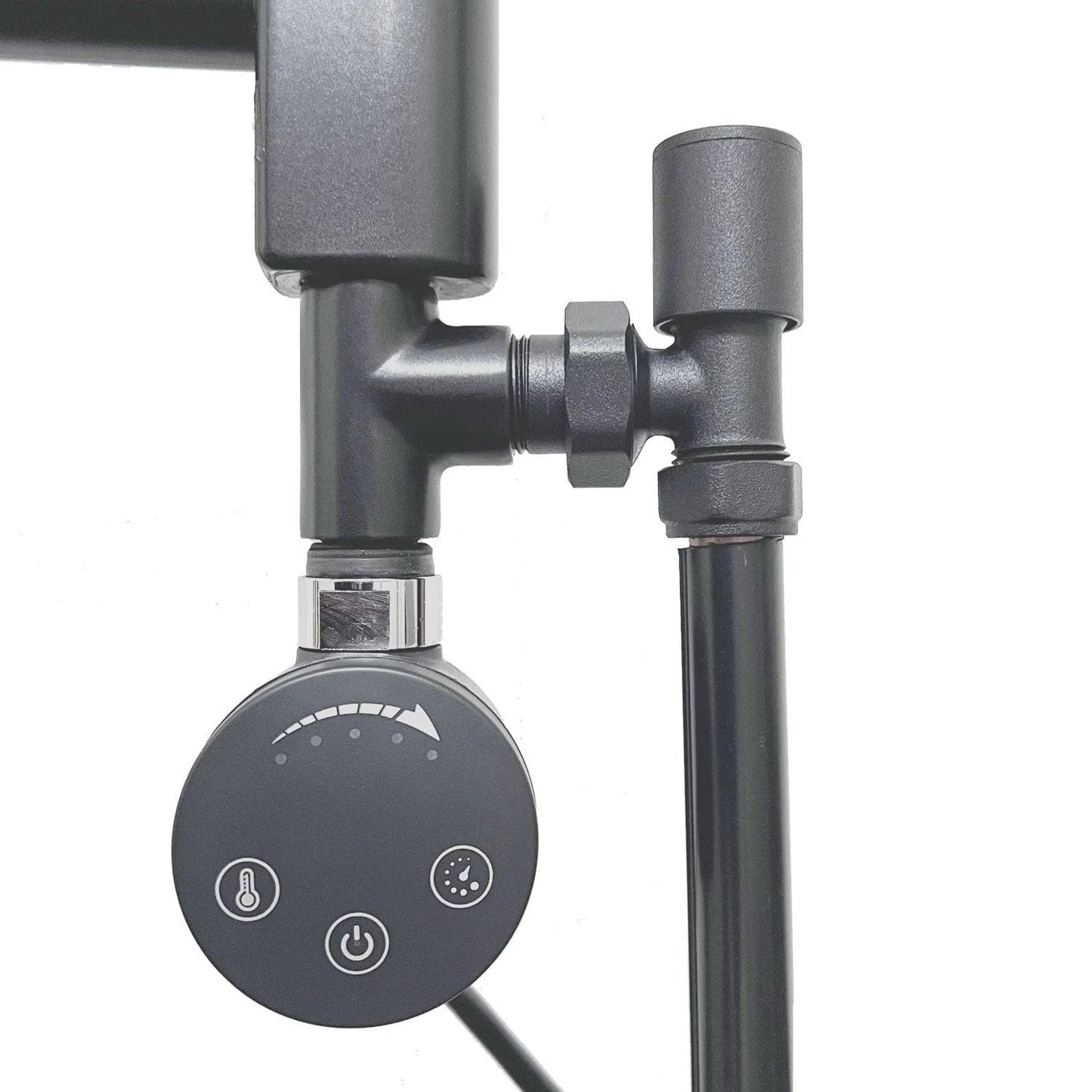 1000x300mm Anthracite Dual Fuel Flat Towel Rail Radiator