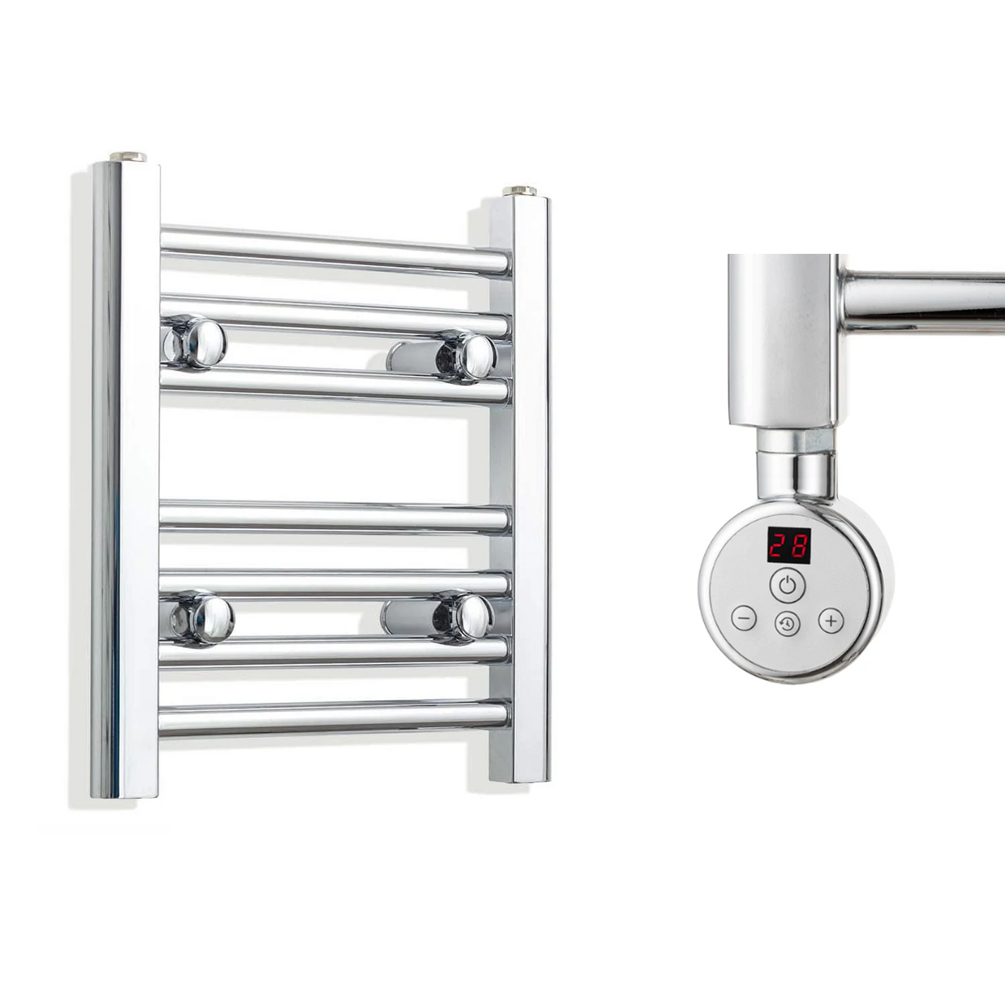 400mm Wide Electric Towel Radiator Chrome