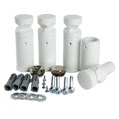 1200x200mm White Dual Fuel Heated Towel Rail Flat Design