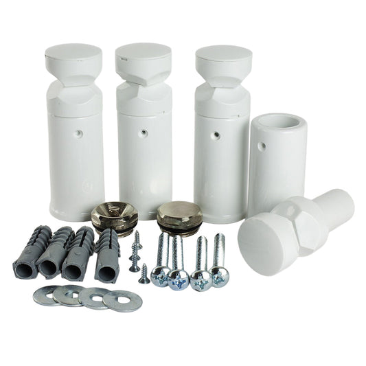 1000x200mm White Dual Fuel Heated Towel Rail Flat Design